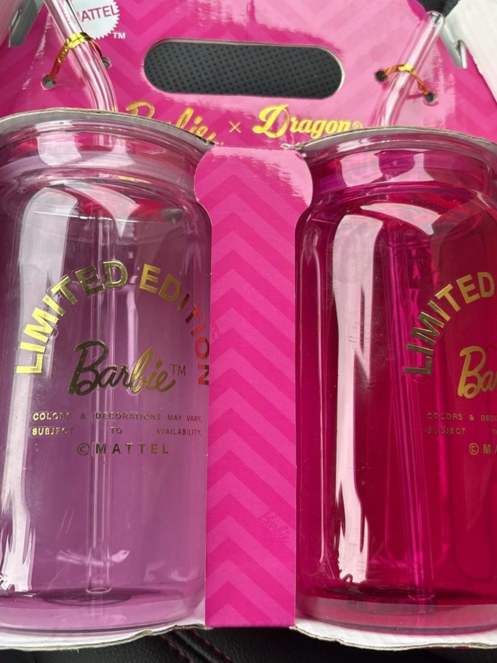 Barbie Pink & Hot Pink Limited Edition Travel Body Bottles